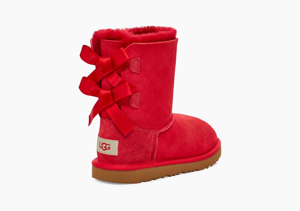 Ugg Boots Canada - Ugg Kids' Bailey Bow Ii Red